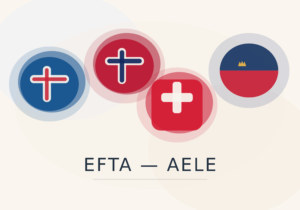 « AELE (EFTA) : les 4 pays membres — Islande, Norvège, Suisse, Liechtenstein